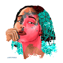 Retrato Abstracto-Digital Laura Harrier. . Design, Graphic Design, Digital Illustration, Portrait Drawing, Digital Drawing, and Color Theor project by pablodlr98 - 03.04.2024