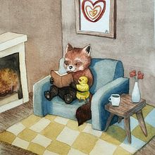 My project for course: Animal Characters in Watercolor for Children’s Books. Un progetto di Illustrazione tradizionale, Belle arti, Pittura, Disegno, Pittura ad acquerello, Illustrazione infantile e Narrativa di Nolwenn - 04.03.2024