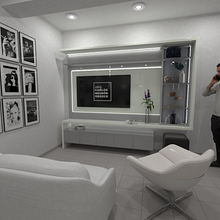 Diseño de Sala/Cocina. Architecture, Interior Architecture, Interior Design, Interior Decoration, 3D Modeling, and 3D Design project by Carlos Negrón Orozco - 03.04.2024