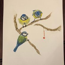My project for course: Artistic Watercolor Techniques for Illustrating Birds. Un progetto di Illustrazione tradizionale, Pittura ad acquerello, Disegno realistico e Illustrazione naturalistica di rebecca.graham.c - 04.03.2024