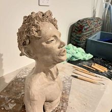 My project for course: Introduction to Clay Figurative Sculpture. Projekt z dziedziny  Sztuki piękne i Rzeźba użytkownika Christo Rautenbach - 04.03.2024