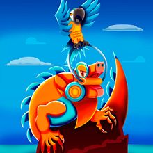 Mi proyecto del curso: Ilustración geométrica con volumen. Un progetto di Illustrazione tradizionale, Character design e Illustrazione digitale di oguepaz13 - 05.03.2024