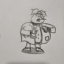 Mi proyecto del curso: Introducción a la creación de personajes estilo cartoon. Traditional illustration, Character Design, and Drawing project by ludwingolivaa - 03.04.2024