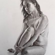 Mon projet du cours : Principes de base du dessin de corps humains au fusain. Fine Arts, Drawing, Realistic Drawing, and Figure Drawing project by alain Masset - 03.05.2024