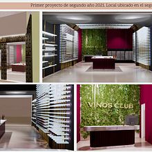 Mi proyecto del curso: Color aplicado al diseño de interiores - VINOTECA. Projekt z dziedziny Projektowanie wnętrz,  Dekoracja wnętrz, Dekoracja wnętrz, Teoria barw i Projektowanie przestrzeni użytkownika nazarena_borga - 06.03.2024
