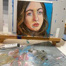 My project for course: Portrait Painting with Oil: Explore Light and Shade. Fine Arts, Painting, and Oil Painting project by mbasu - 03.02.2024