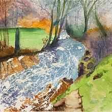 Mi proyecto del curso: Pintura de paisajes realistas con acuarela. Fine Arts, Painting, Sketching, Watercolor Painting, and Naturalistic Illustration project by vickmazer - 03.06.2024