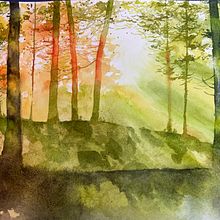 Il mio progetto del corso: Paesaggi incantevoli ad acquerello: dipingi con la luce. Pintura, e Pintura em aquarela projeto de bvgd2wyvd6 - 06.03.2024