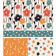 Mon projet du cours : Les bases de la création de motifs. Design, Traditional illustration, Graphic Design, and Pattern Design project by Héloïse GODDE - 03.06.2024