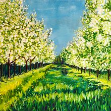 My project for course: Landscape Painting with Gouache for Beginners. Fine Arts, Painting, Naturalistic Illustration, and Gouache Painting project by Gail Gilson Pierce - 03.05.2024