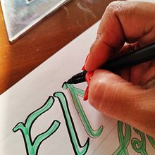 Meu projeto do curso: Introdução ao brush lettering Ein Projekt aus dem Bereich Lettering, H und Lettering von xistianne - 06.03.2024