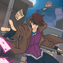 Fanart - Gambit. Traditional illustration, Character Design, Drawing, and Digital Illustration project by marcelgalbe - 02.22.2024