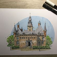 Kasteel Wijchen. Street Art project by Jeannette Van de Loop - 03.07.2024