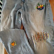 Mi proyecto del curso: Bordado: reparación de prendas. Een project van Borduurwerk, Naaiwerk, DIY, Upc, cling y Textielontwerp van Pili Avendaño - 07.03.2024