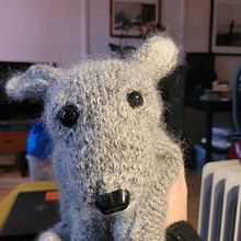 My project for course: Knitting Realistic Stuffed Animals: Make a Puppy from Yarn. Fiber Arts, DIY, Knitting, and Textile Design project by Inga Buan - 02.29.2024