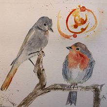 Mein Abschlussprojekt für den Kurs: Illustriere Vögel mit expressiven Aquarelltechniken Ein Projekt aus dem Bereich Traditionelle Illustration, Aquarellmalerei, Realistische Zeichnung und Naturalistische Illustration von sandramariadreyer - 07.03.2024