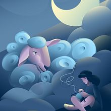 Mi proyecto del curso: Ilustración vectorial dinámica: color y composición. Projekt z dziedziny Trad, c, jna ilustracja, Grafika wektorowa, Ilustracja c, frowa, Ilustracja w i dawnicza użytkownika anaisromasanta - 09.03.2024