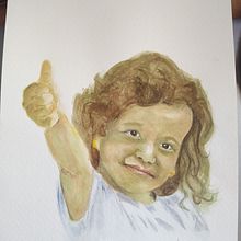 Retrato en acuarela. Projekt z dziedziny Malowanie akwarelą użytkownika Martha Lilia Lopez Garcia - 09.03.2024