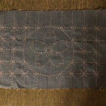 Mi proyecto del curso: Introducción al bordado japonés sashiko. Embroider, Fiber Arts, DIY, Upc, cling, and Textile Design project by carmenzaochoa - 03.10.2024