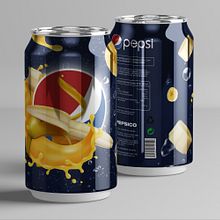 Packaging Pepsi sabor plátano. Design, Design gráfico, Br e ing e Identidade projeto de teresasuarez19 - 10.03.2024