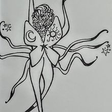 Mi proyecto del curso: Diseño de tatuajes fine line: simbología y magia. Design, Creativit, Traditional illustration, Pencil Drawing, Drawing, and Tattoo Design project by luna_mp - 03.08.2024