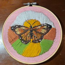 Meu projeto do curso: Técnicas de bordado realista. Een project van Traditionele illustratie, Borduurwerk y Textielontwerp van Leonor Capelo - 10.03.2024