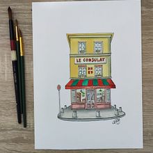 Mi proyecto del curso: Ilustración urbana en acuarela: retrata tu ciudad. Painting, Drawing, Watercolor Painting, and Architectural Illustration project by Luis Alejandro Robayo León - 03.11.2024