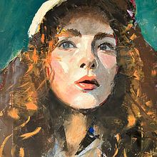Mein Abschlussprojekt für den Kurs: Moderne Porträtmalerei mit Ölfarben. Traditional illustration, Fine Arts, Painting, and Oil Painting project by tanne_1 - 03.11.2024