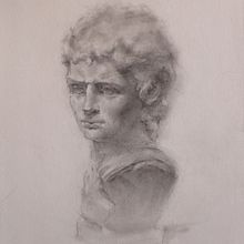 My project for course: Graphite Drawing Techniques for Planar Portraiture. Un projet de Beaux Arts, Esquisse , Dessin, Dessin de portrait, Dessin réaliste , et Dessin artistique de Penelope Graydon - 10.03.2024