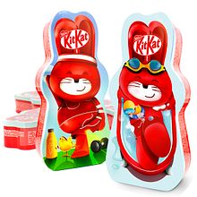 KIT KAT de Nestlé. Campaña de Pascua 2024. . Un progetto di Pubblicità, Packaging, Br, ing, Br, identit, Character design, Marketing e Product design di Juanma García Escobar - 01.03.2024