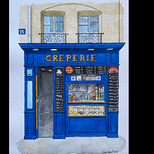 My project for course: Watercolor Urban Illustration: Portray your City. Un progetto di Pittura, Disegno, Pittura ad acquerello e Illustrazione architettonica di msdonsey - 12.03.2024