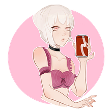 Chica y amor . Ilustrasi Digital proyek oleh evelyn_flores_marquez - 10.30.2023