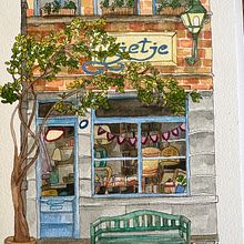My project for course: Watercolor Urban Illustration: Portray your City. Painting, Drawing, Watercolor Painting, and Architectural Illustration project by xjb58q8cmk - 03.13.2024