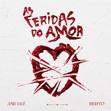 Portada "As Feridas do Amor" . Design grafic, Arte plastice, Tipografie, Scrisori, Creativitate și Design de postere de Alfredo Perez Ribeiro - 06.13.2023