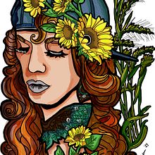 My project for course: Neotraditional Tattoo Design . Drawing, Digital Illustration, Tattoo Design, and Digital Drawing project by Louise Sumner - 03.11.2024