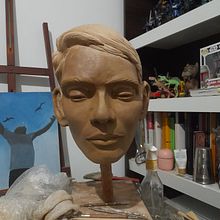 Meu projeto do curso: Introdução à escultura figurativa realista. Projekt z dziedziny Craft,  Sztuki piękne i Rzeźba użytkownika Anderson Celino - 09.03.2024