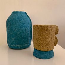 My project for course: Paper pulp objects. Projekt z dziedziny Craft, Projektowanie produktowe, Papercraft,  Dekoracja wnętrz, Ceramika, DIY, Upc i cling użytkownika sigrid_holweg - 14.03.2024