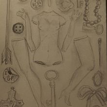 En mi cajón de cachivaches . Een project van Traditionele illustratie van Alexandra Galvan Salido - 09.12.2023