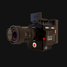 Assembling of RED RAVEN camera (3D model). Projekt z dziedziny  Motion graphics użytkownika Aleksa Parapid - 14.03.2024