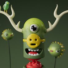 Mi proyecto del curso: Diseño e ilustración 3D de personajes. 3D, Design de personagens, Modelagem 3D, e Design de personagens 3D projeto de Julian Marulanda Giraldo - 15.01.2024