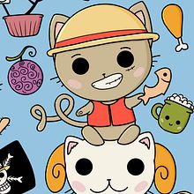 One Piece Fan Art. Un proyecto de Ilustración tradicional, Diseño de personajes, Ilustración digital y Manga de Valentina Golubeva - 14.03.2024
