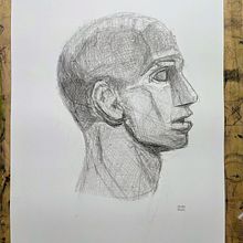 My project for course: Graphite Line Drawing for Portrait Sketchbooking. Drawing, Pencil Drawing, and Sketching project by Jelena Mumm - 03.15.2024