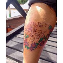 Ramo floral puntillismo . Ilustração tradicional, Desenho de tatuagens e Ilustração botânica projeto de Pía Moya Hidalgo - 04.03.2024