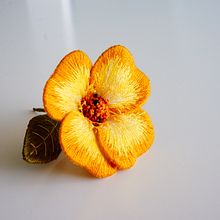 My project for course: Stumpwork Embroidery: Create 3D Ornaments . Jewelr, Design, Embroider, and Textile Design project by e.eliseenko1 - 03.17.2024