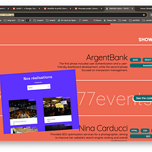 Portfolio. Programming, Web Development, HTML, CSS, and JavaScript project by Nathalie Lebon - 03.17.2024