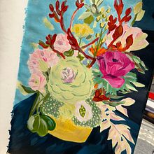 Il mio progetto del corso: Illustrazione botanica di dipinti floreali con acrilici. Un progetto di Belle arti, Pittura, Pittura acrilica e Illustrazione botanica di Alessandra Roncagliolo - 16.02.2024