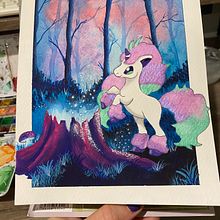 Mi proyecto del curso: Ilustración de paisajes de fantasía con acuarela y gouache. Fine Arts, Painting, Watercolor Painting, Naturalistic Illustration, and Gouache Painting project by Daniela Zamora Escamilla - 03.16.2024