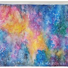 Galaxia. Un progetto di Illustrazione tradizionale e Pittura ad acquerello di Ale Marchesi - 17.03.2024