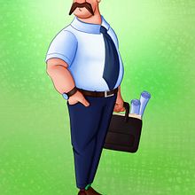 My project for course: Character Design: Develop Your Own Style. Een project van Ontwerp van personages,  Tekening, Digitale illustratie, Digitale tekening y Traditionele illustratie van Katherine Parsley - 18.03.2024