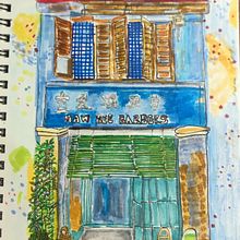 Mi proyecto del curso: Dibujo arquitectónico expresivo con marcadores de colores. Sketching, Drawing, Architectural Illustration, Sketchbook & Ink Illustration project by silviacoc - 03.18.2024